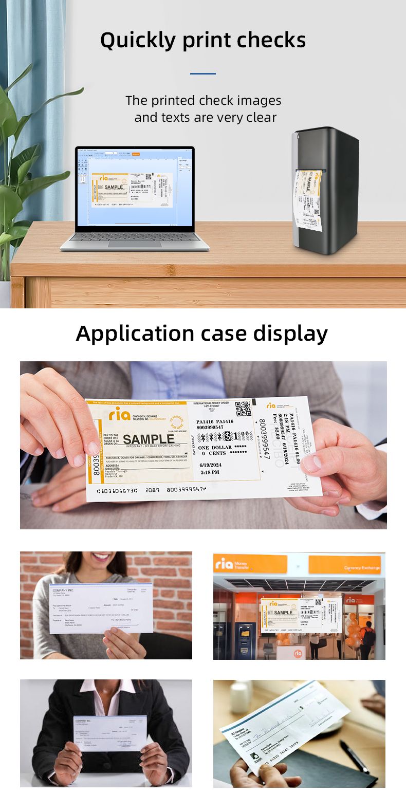 MASUNG MS-CH03 Thermal Transfer Check Printer