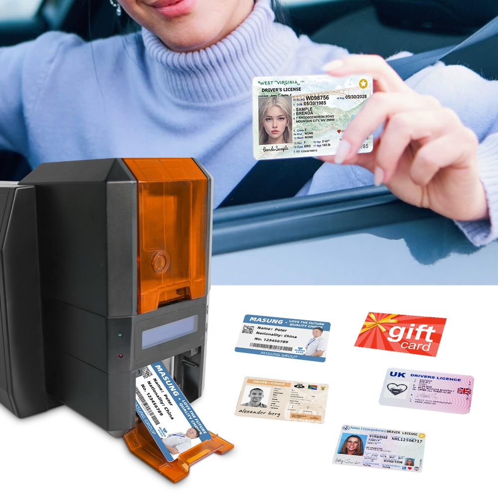 MASUNG MS-CH22 Single-sided Thermal Sublimation Color ID Card Printer
