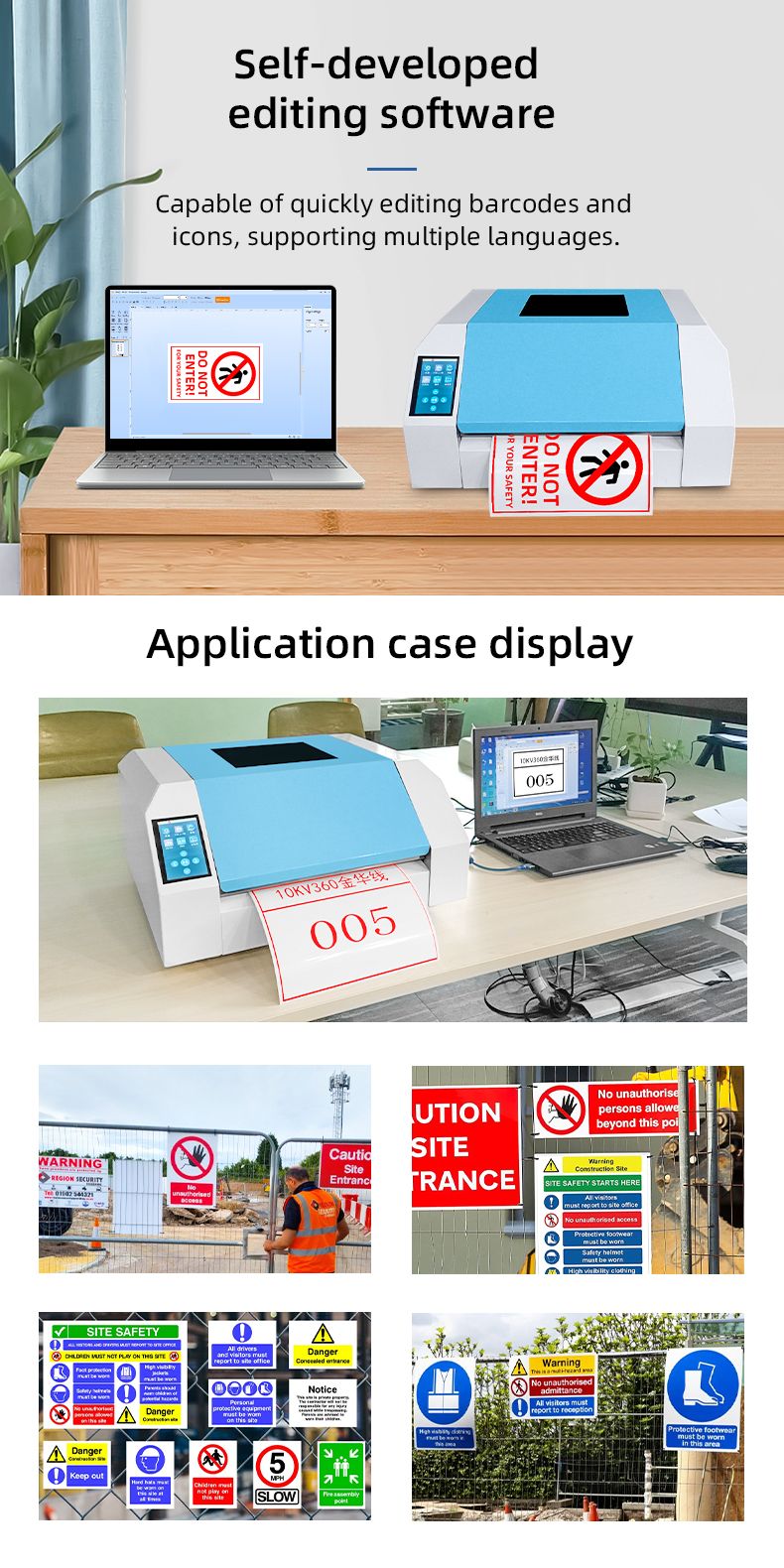 MASUNG MS-CH362 Large Wide Format Label & Sign Thermal Transfer Printer Maker Overprinter