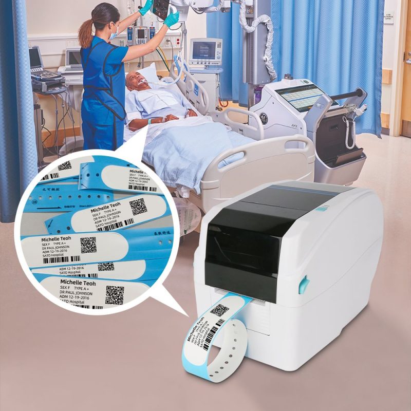 MS-CH401 Thermal Transfer Wristband Printer